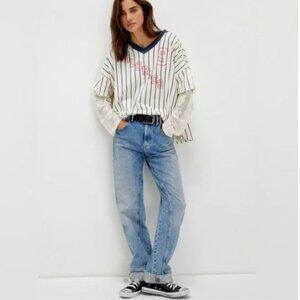 We The Free "Trevor" Tee in Ivory Combo, M,  NWOT